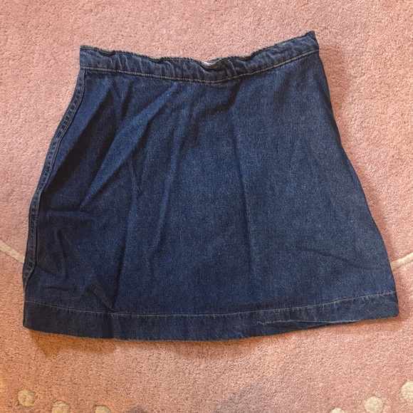 American Apparel Jean Button-Up Mini Skirt - Picture 3 of 3